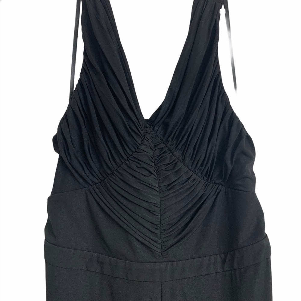 New BEBE Black Halter Jumpsuit